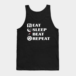 Makeup Eat, Sleep, Beat, Repeat Tank Top